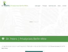 Tablet Screenshot of privatpraxis-berlin-mitte.de
